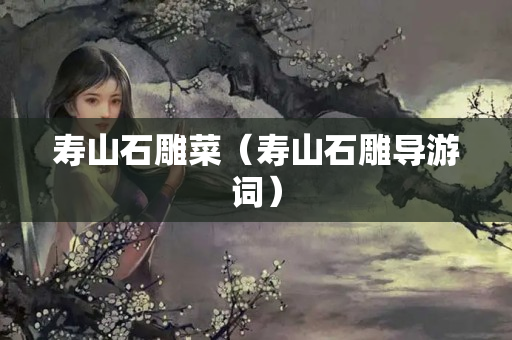 壽山石雕菜（壽山石雕導(dǎo)游詞）