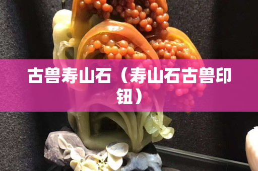 古獸壽山石（壽山石古獸印鈕）