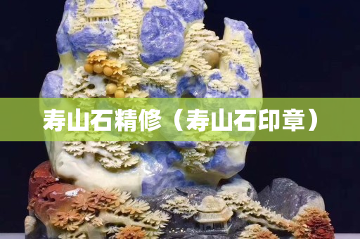 壽山石精修（壽山石印章）