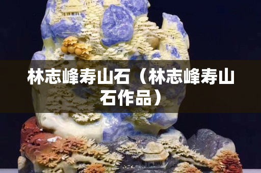 林志峰壽山石（林志峰壽山石作品）