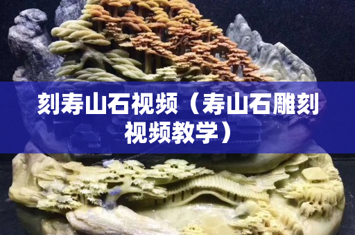 刻壽山石視頻（壽山石雕刻視頻教學）