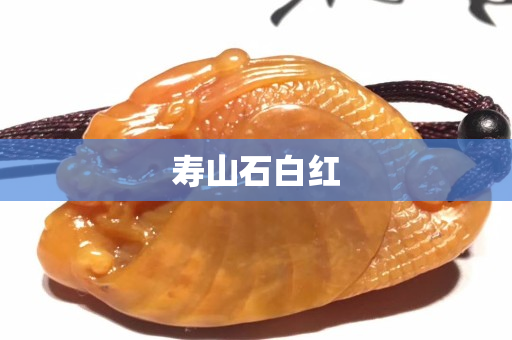 壽山石白紅