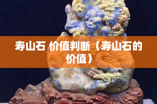 壽山石 價(jià)值判斷（壽山石的價(jià)值）