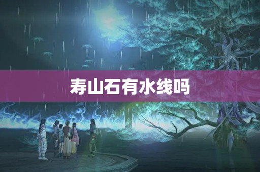 壽山石有水線嗎