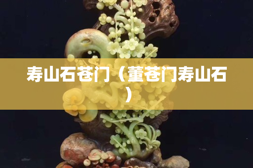 壽山石蒼門（董蒼門壽山石）