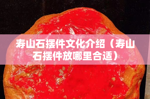 壽山石擺件文化介紹（壽山石擺件放哪里合適）