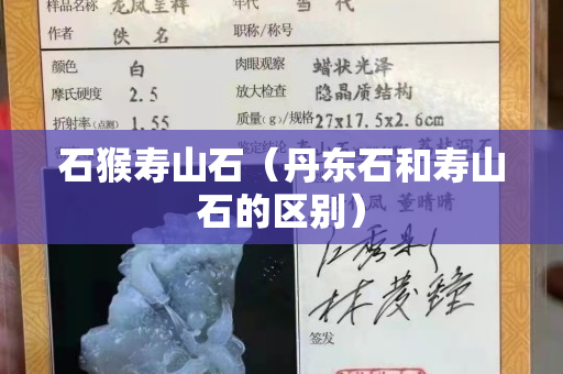 石猴壽山石（丹東石和壽山石的區別）