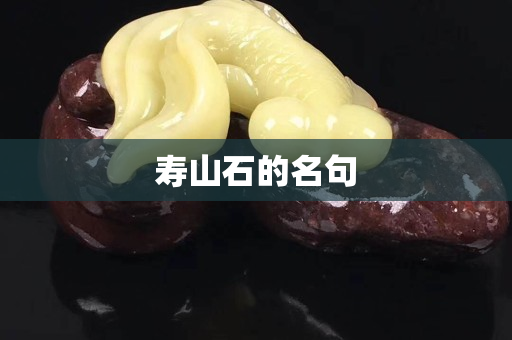 壽山石的名句