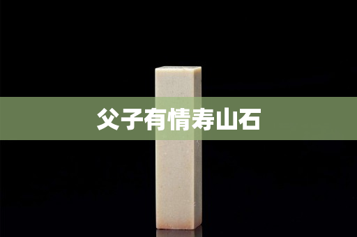 父子有情壽山石