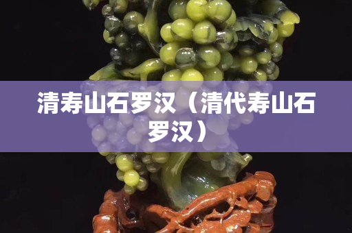 清壽山石羅漢（清代壽山石羅漢）