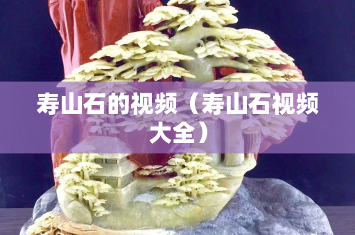 壽山石的視頻（壽山石視頻大全）