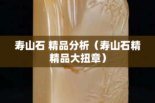 壽山石 精品分析（壽山石精精品大扭章）