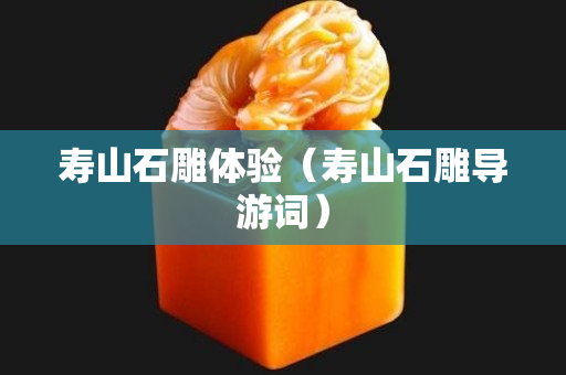 壽山石雕體驗（壽山石雕導游詞）