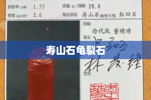 壽山石龜裂石