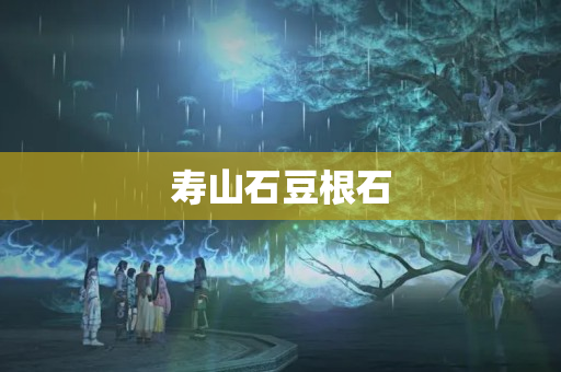 壽山石豆根石