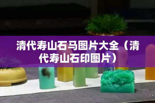 清代壽山石馬圖片大全（清代壽山石印圖片）