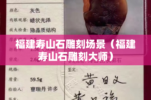 福建壽山石雕刻場(chǎng)景（福建壽山石雕刻大師）
