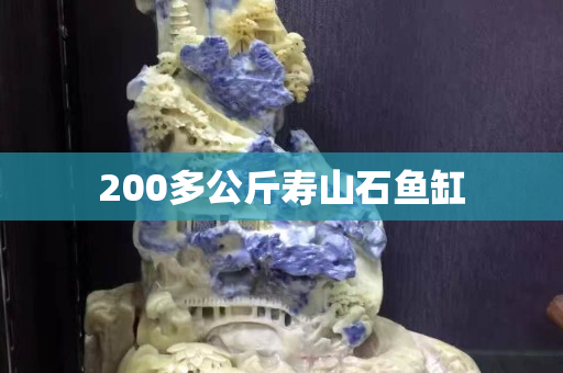 200多公斤壽山石魚缸