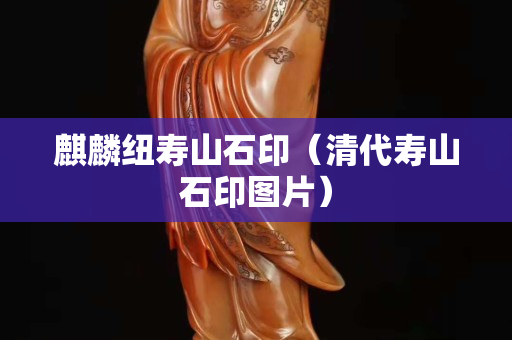 麒麟紐壽山石印（清代壽山石印圖片）