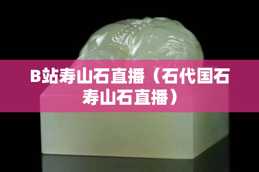 B站壽山石直播（石代國石壽山石直播）