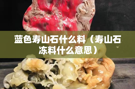 藍色壽山石什么料（壽山石凍料什么意思）