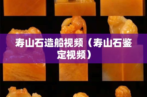 壽山石造船視頻（壽山石鑒定視頻）