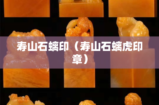 壽山石螭印（壽山石螭虎印章）