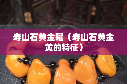 壽山石黃金曜（壽山石黃金黃的特征）