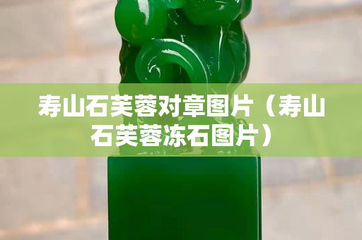 壽山石芙蓉對章圖片（壽山石芙蓉凍石圖片）