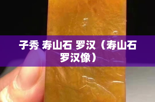 子秀 壽山石 羅漢（壽山石羅漢像）