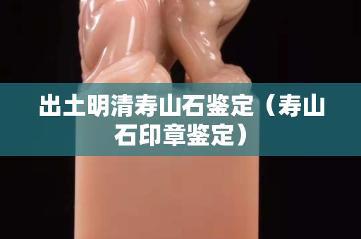 出土明清壽山石鑒定（壽山石印章鑒定）