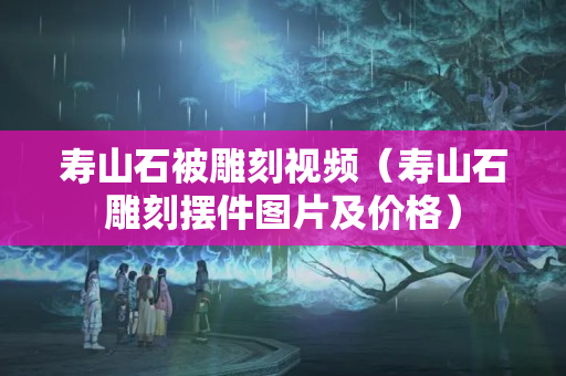 壽山石被雕刻視頻（壽山石雕刻擺件圖片及價格）