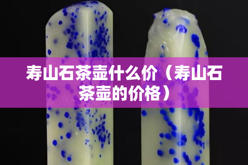 壽山石茶壺什么價（壽山石茶壺的價格）