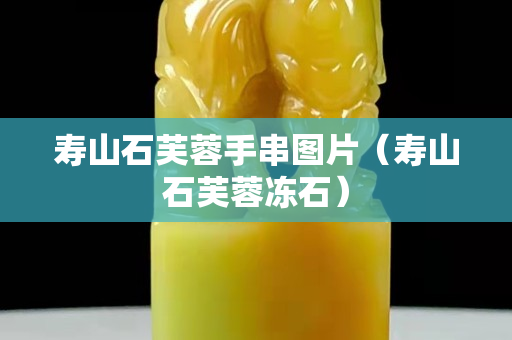 壽山石芙蓉手串圖片（壽山石芙蓉凍石）