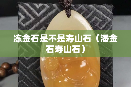 凍金石是不是壽山石（潘金石壽山石）