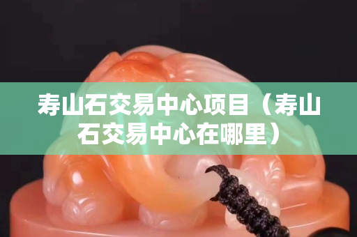 壽山石交易中心項(xiàng)目（壽山石交易中心在哪里）