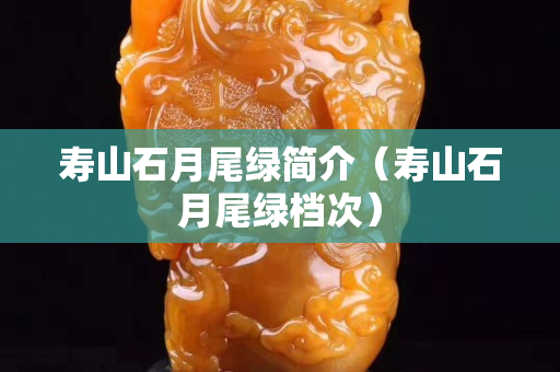 壽山石月尾綠簡介（壽山石月尾綠檔次）
