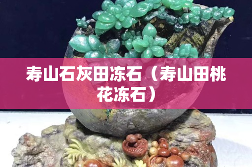 壽山石灰田凍石（壽山田桃花凍石）
