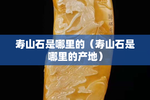 壽山石是哪里的（壽山石是哪里的產地）