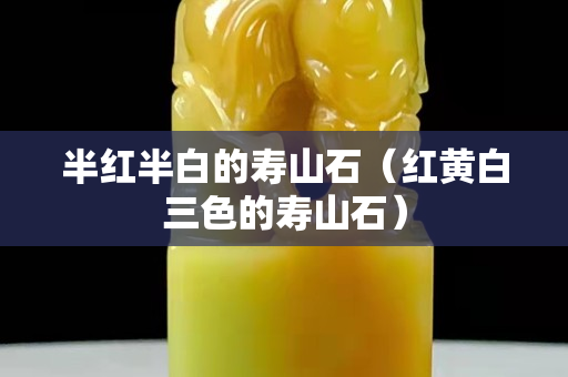 半紅半白的壽山石（紅黃白三色的壽山石）