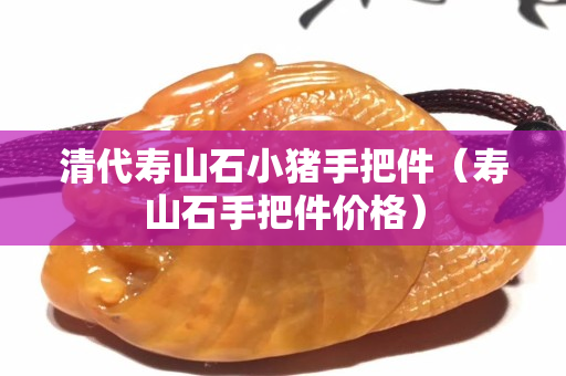 清代壽山石小豬手把件（壽山石手把件價格）