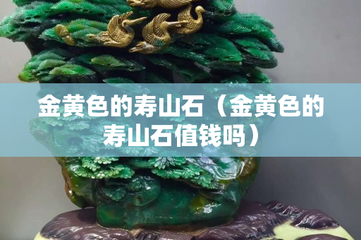 金黃色的壽山石（金黃色的壽山石值錢嗎）