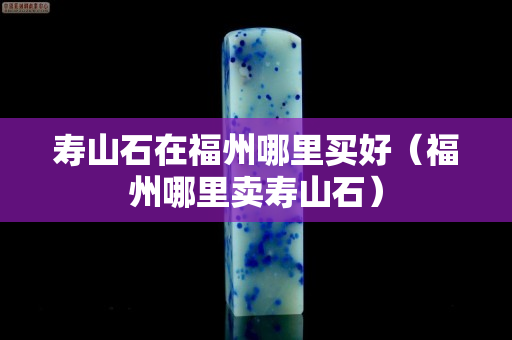壽山石在福州哪里買好（福州哪里賣壽山石）