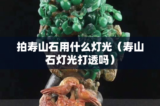 拍壽山石用什么燈光（壽山石燈光打透嗎）