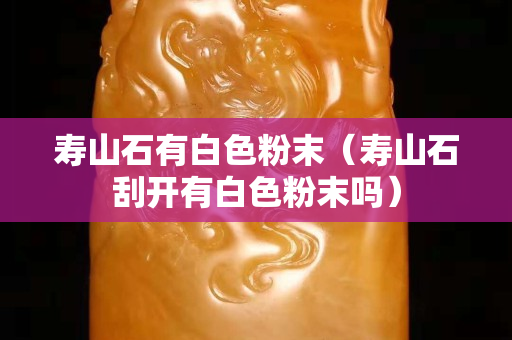 壽山石有白色粉末（壽山石刮開有白色粉末嗎）