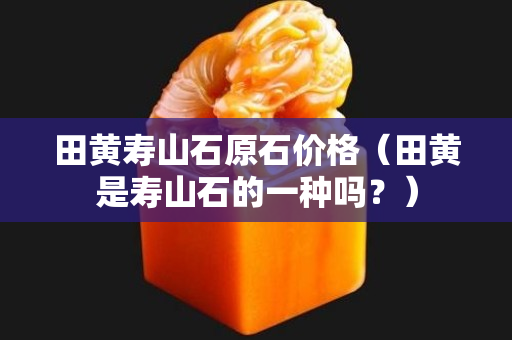 田黃壽山石原石價格（田黃是壽山石的一種嗎？）