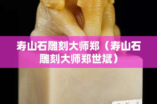 壽山石雕刻大師鄭（壽山石雕刻大師鄭世斌）