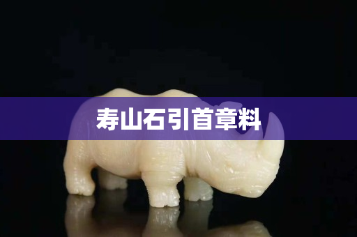 壽山石引首章料