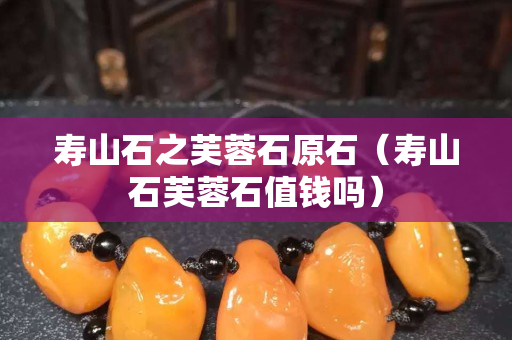 壽山石之芙蓉石原石（壽山石芙蓉石值錢嗎）