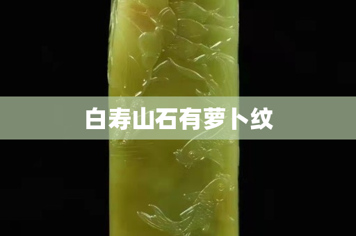 白壽山石有蘿卜紋